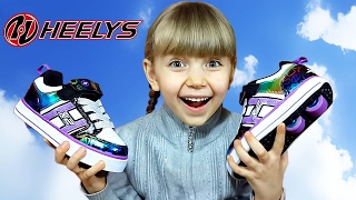 ❤ КРОССОВКИ ИЛИ РОЛИКИ? ❤ HEELYS: МОЙ ПЕРВЫЙ ЗАЕЗД! Учусь кататься на роликовых кроссовках Хилис ?