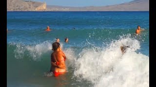 Крым. ОСТОРОЖНО Девушкам можно остаться БЕЗ ТРУСОВ заходя в Море. Новый свет - Цены, Пляжи, Жилье