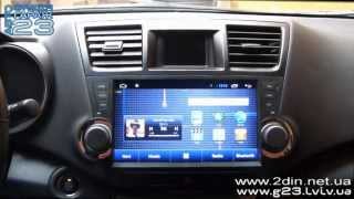 Штатная магнитола для Toyota Highlander (Android 4.2.2) 10" экран - GPS навигация Winca S180