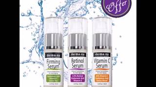 Anti Aging Serum Trio   Hyaluronic Acid, Retinol & Vitamin C Serum 3 Pack by Derma nu Skin Remedies