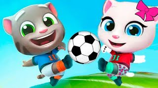 ГОВОРЯЩИЙ ТОМ БЕГ ЗА ЗОЛОТОМ ДРУЗЬЯ ТОМ ФУТБОЛИСТ Мультик игра видео для детей Игровой мультфильм