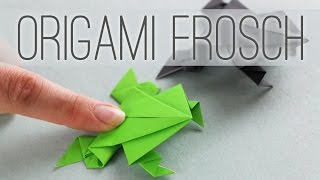 Origami Frosch falten - origami frog - Anleitung - Talu.de