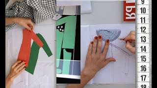 Подготовка к пошиву пальто 2/3: прибавки, декатировка, раскладка на ткани
