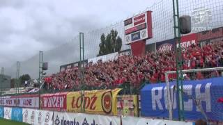 Kibice Widzewa podczas meczu z Górnikiem