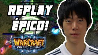 WARCRAFT 3: REPLAY INSANO! Moon (Night Elf) vs. 120 (Undead) na WGL de WC3!