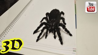 Как рисовать паука. 3D иллюзия.