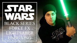 Star Wars - Luke Skywalker ROTJ Black Series Force FX Lightsaber UNBOXING & REVIEW