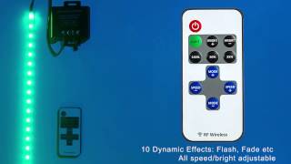 LED Dimmer Single Color  with Dynamic Modes  RF Remote 20A