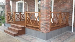 Терраса - Сибирская листвинница Перила дуб