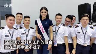 1.78-meter-tall Chinese woman combines her hobby and career as railway worker and model