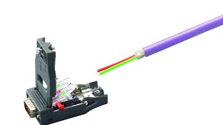 How to wire a Siemens Profibus cable to connector