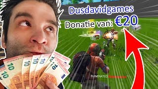 IK DONEER 20 EURO PER KILL AAN RANDOM TWITCH STREAMER!!