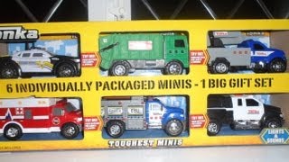 ? Best Top 6 TONKA Toys inc GARBAGE TRUCK, POLICE CAR, AMBULANCE, CHERRY PICKER and TOW TRUCK