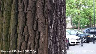 Sony Xperia 1 vs Huawei P30 Pro - video sample - camera test FHD 1080/60p comparaison