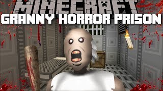 Minecraft GRANNY HORROR PRISON MOD / FIGHT OFF THE GRANNY HORROR TO SAVE THE ZOMBIE!! Minecraft
