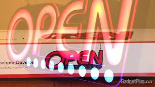 Bright LED Open Sign for Stores Shops