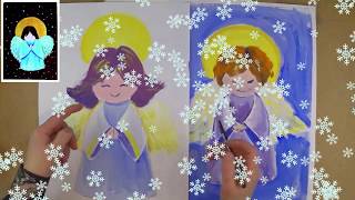 Как нарисовать  красивого ангела. Часть 1/How to draw Angel step by step/ Part 2