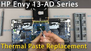 HP Envy 13-ad Disassembly, fan cleaning and thermal paste replacement