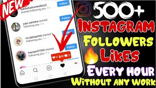 500 Instagram followers & likes every hour without any work 2019 | Instagram auto followers app??