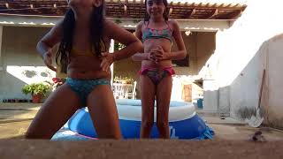 Desafio da piscina:Fale qualquer coisa!? ft.Canal da la