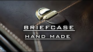 Изготовление портфеля из кожи своими руками // How to make Briefcase