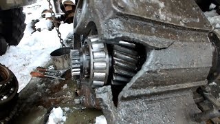 Урал лесовоз Раздатка в Хлам +Сцепление в один день