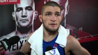 Khabib Nurmagomedov before UFC on FOX 19