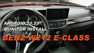 벤츠 W212 E클래스 안드로이드모니터 설치(ANDROID MONITOR INSTALL)