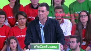 Acto de Pedro Sánchez y Susana Díaz en Almería