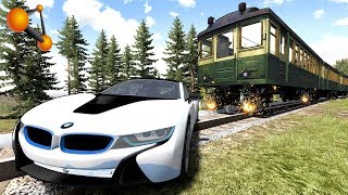 10 МЛН РУБ ПОД ПОЕЗД! ПРОЩАЙ BMW i8 | BeamNG.drive