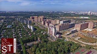 Летаем над городом Видное. Полет вокруг ДК и к ЖК Зеленые Аллеи