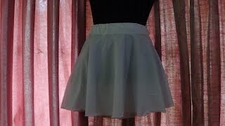 Round Mini Skirt Cutting and Stitching