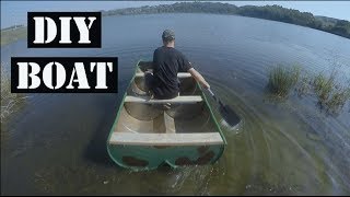 DIY BOAT made from oil barrels