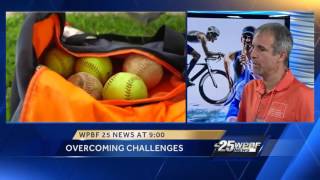 Double amputee competes in local triathlon