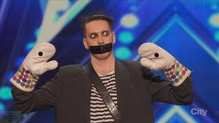 America's Got Talent 2016 Tape Face Incredibly Inventive Comedy Act Full Audition Clip S11E01