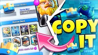 I COPY their ROYAL GIANT DECK! - CLASH ROYALE