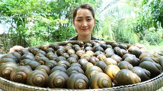 Yummy Snail Green Curry Noodle Powder Cooking - Snail Curry Cooking - Cooking With Sros