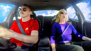 Pranking My Mom in a Drift Car - Priceless Reaction! (PULLED OVER)