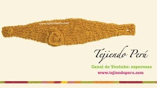 Diadema o vincha tejida en dos agujas o palitos (Parte 2)