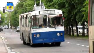 Черкасский троллейбус- ЗиУ-682В №317 перекрасили 05.05.2016