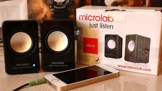 Портативные колонки Microlab MD122 - обзор