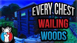 Every Chest in Wailing Woods (Hidden Chests) Fortnite Battle Royale
