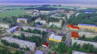 Лесосибирск. 5-ый и 9-ый микрорайоны. Видеосъемка с квадрокоптера