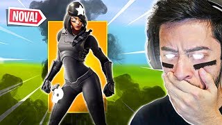 FIQUEI CEGO USANDO A NOVA SKIN DO PACOTE! - Fortnite ft. Alanzoka