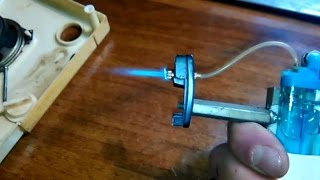 Газовая минигорелка из зажигалки