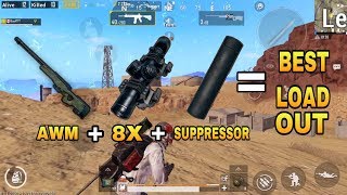 SILENCED AWM + 8X SCOPE = BEST LOADOUT IN PUBG MOBILE || 18 KILLS SOLO VS SQUADS
