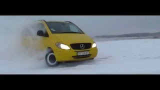 Зимний дрифт Мерседес Вито, Snow Drift Mercedes-Benz Vito W639 115 cdi