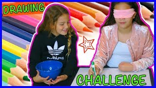 BLINDFOLDED DRAWING CHALLENGE "SISTER FOREVER"