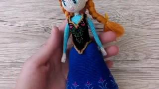 Каркасная кукла амигуруми крючком: Анна Frozen