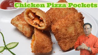 Chicken Pizza Pockets, Pizza Box Chicken, Pizza Pocket Recipe with Chicken, Chicken Snacks